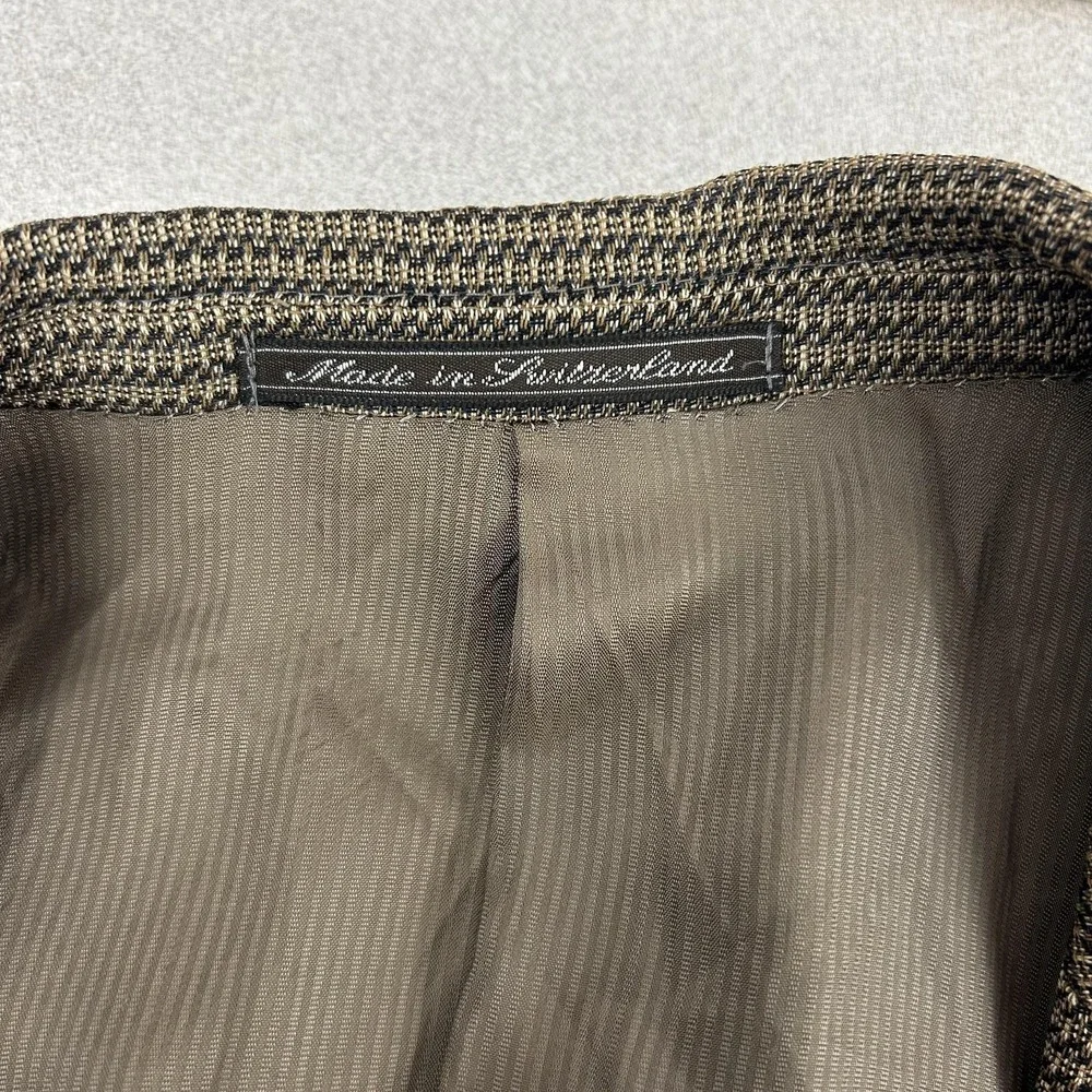 Ermenegildo Zegna Soft Jacket Mens 44R Brown Wool Blazer Made Switzerland‎